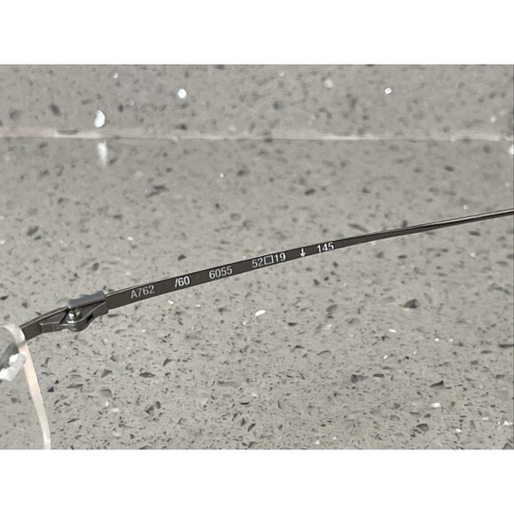 Adidas Eyeglasses Frames Only a672 /60 6055 silver 52-19-145 Metal rimless - Picture 7 of 12
